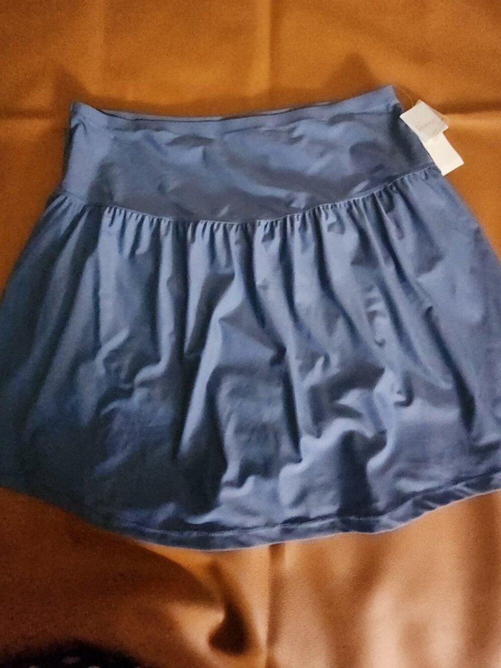 RAISINS CURVE WOMEN'S PLUS BRAVO SKIRT SWIM BOTTOM - SLATE BLUE - 24W - NWT
